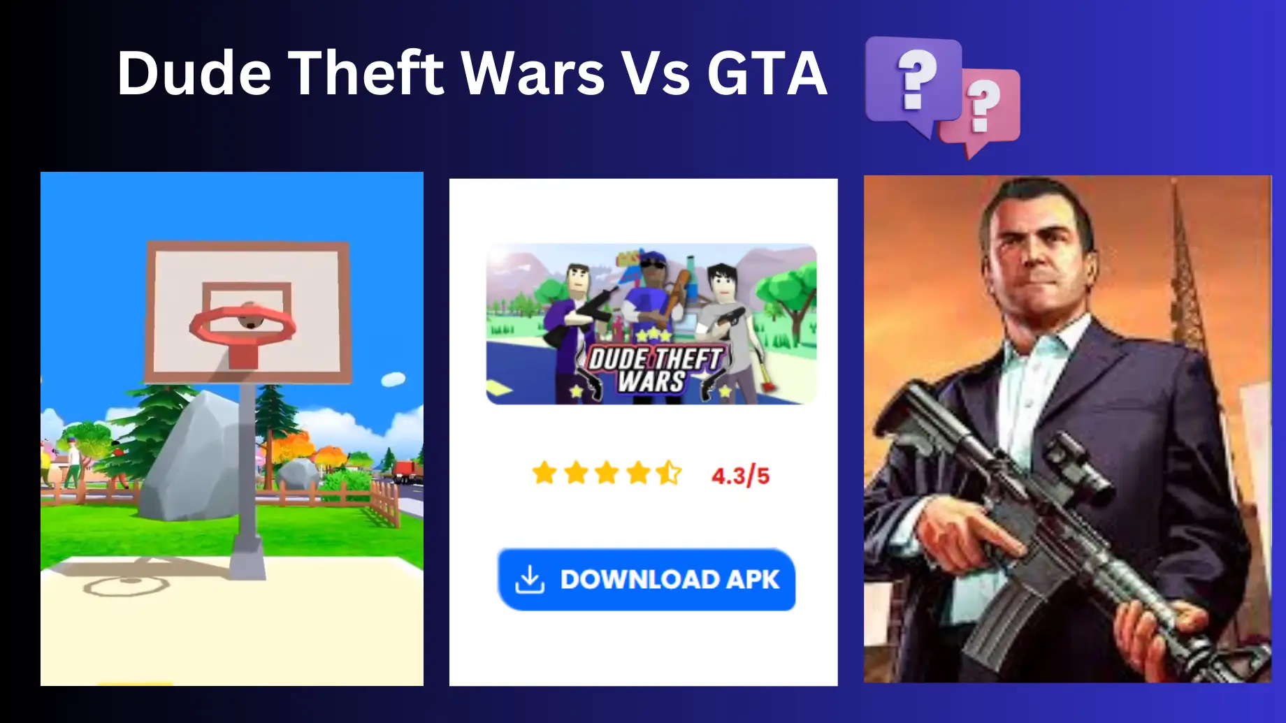 Dude Theft Wars Vs GTA