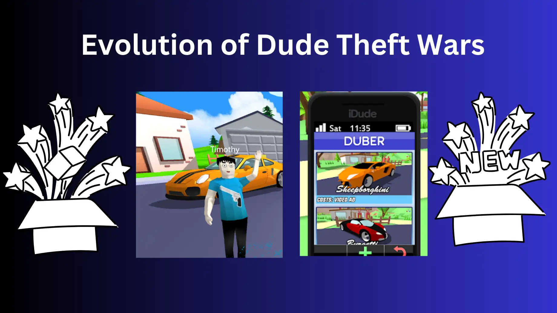 Evolution of Dude Theft Wars
